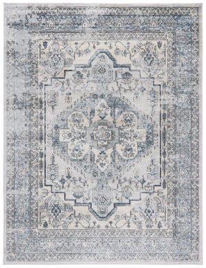 Safavieh Oregon Traditional Area Rug - Luxurious Power-loomed Design For Elegant Home Decor And Comfort Light Blue ,Ivory 80% Polypropylene,20% Polyester Ore877m-28