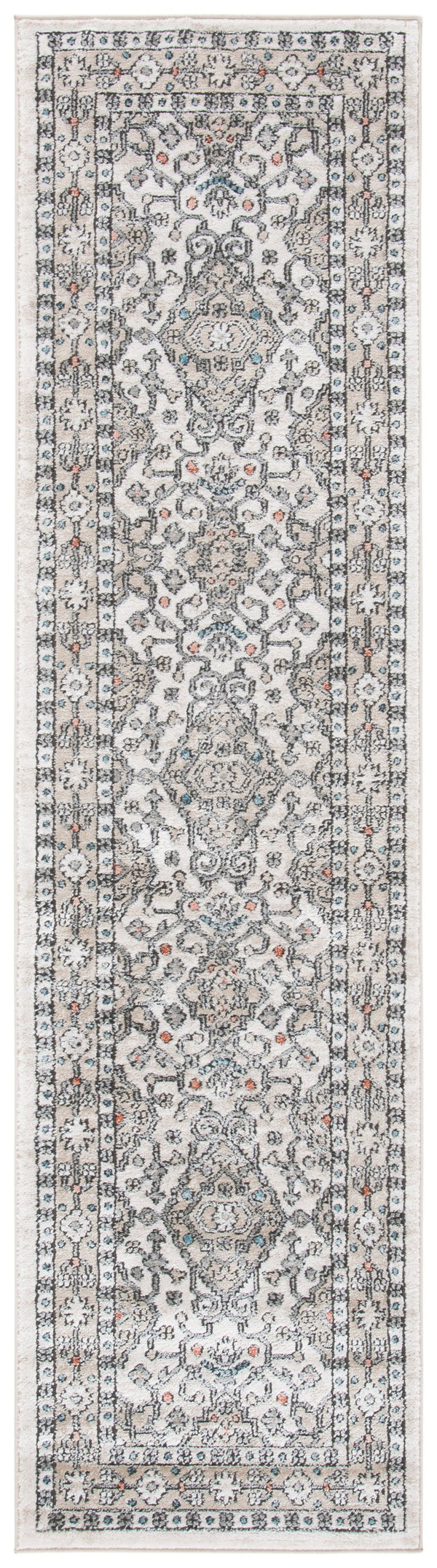 Safavieh Oregon Area Rug – Timeless Elegance With Contemporary Flair, Durable Design For Any Room In Your Home Grey ,Ivory 80% Polypropylene,20% Polyester Ore883f-4