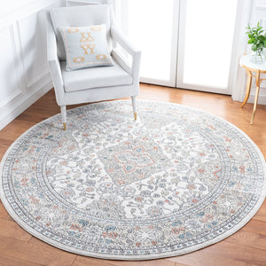 Safavieh Oregon Area Rug – Timeless Elegance With Contemporary Flair, Durable Design For Any Room In Your Home Grey ,Ivory 80% Polypropylene,20% Polyester Ore883f-4