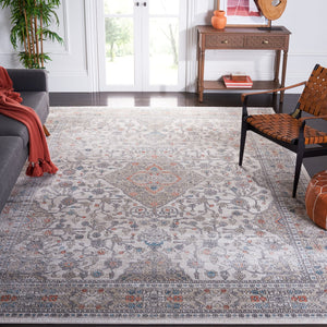 Safavieh Oregon Area Rug – Timeless Elegance With Contemporary Flair, Durable Design For Any Room In Your Home Grey ,Ivory 80% Polypropylene,20% Polyester Ore883f-4