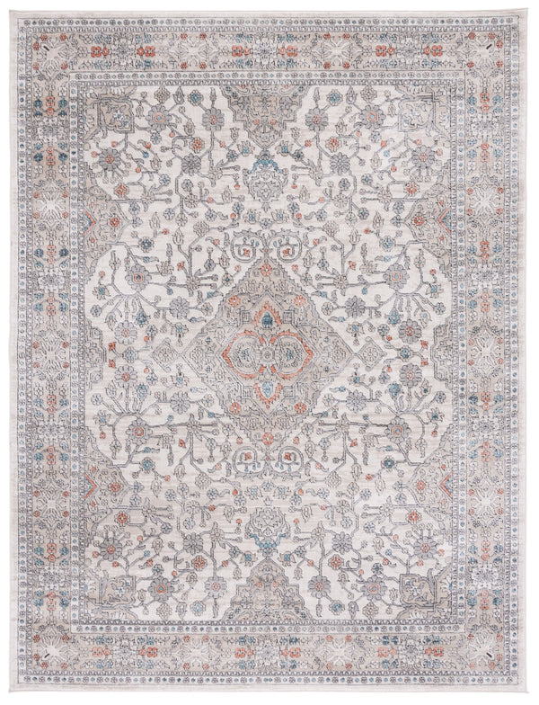 Safavieh Oregon Area Rug – Timeless Elegance With Contemporary Flair, Durable Design For Any Room In Your Home Grey ,Ivory 80% Polypropylene,20% Polyester Ore883f-4