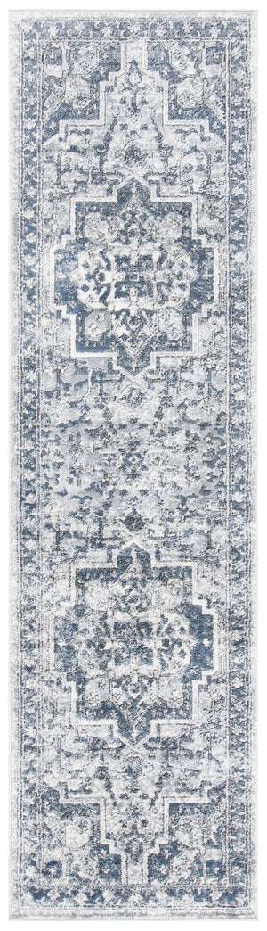 Safavieh Oregon Area Rug – Timeless Elegance With Contemporary Flair, Durable Design For Any Room In Your Home Navy ,Ivory 80% Polypropylene,20% Polyester Ore883n-212