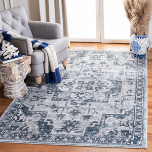 Safavieh Oregon Area Rug – Timeless Elegance With Contemporary Flair, Durable Design For Any Room In Your Home Navy ,Ivory 80% Polypropylene,20% Polyester Ore883n-212