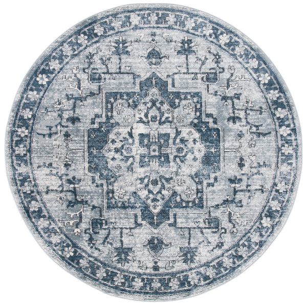 Safavieh Oregon Area Rug – Timeless Elegance With Contemporary Flair, Durable Design For Any Room In Your Home Navy ,Ivory 80% Polypropylene,20% Polyester Ore883n-212