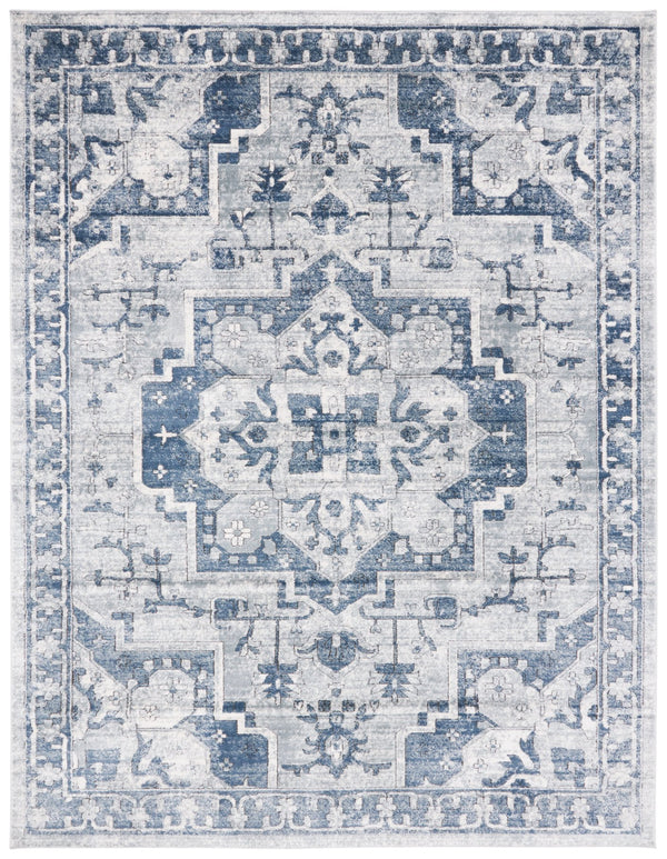 Safavieh Oregon Area Rug – Timeless Elegance With Contemporary Flair, Durable Design For Any Room In Your Home Navy ,Ivory 80% Polypropylene,20% Polyester Ore883n-212