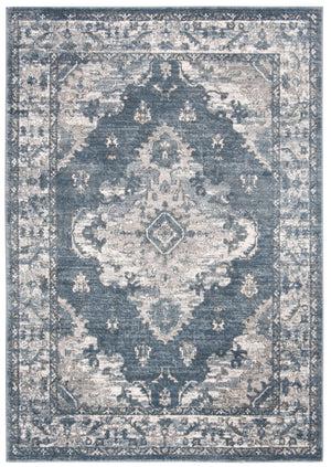 Safavieh Oregon Traditional Style Area Rug - Timeless Elegance In Blue And Creme For Luxurious Homes Blue ,Creme 80% Polypropylene,20% Polyester Ore898a-5