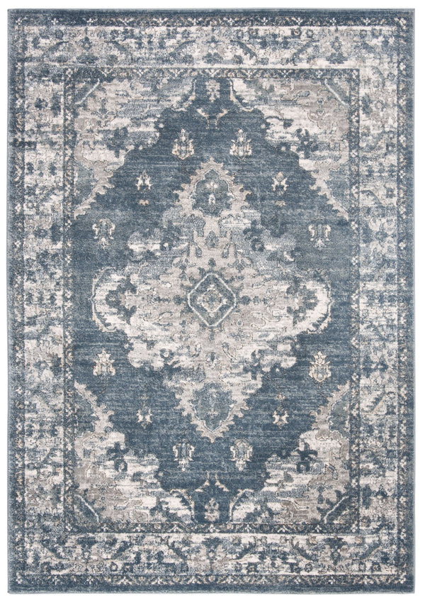 Safavieh Oregon Traditional Style Area Rug - Timeless Elegance In Blue And Creme For Luxurious Homes Blue ,Creme 80% Polypropylene,20% Polyester Ore898a-5