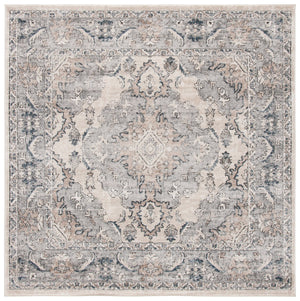 Safavieh Oregon Traditional Style Area Rug - Timeless Elegance In Blue And Creme For Luxurious Homes Beige ,Grey 80% Polypropylene,20% Polyester Ore898b-5sq