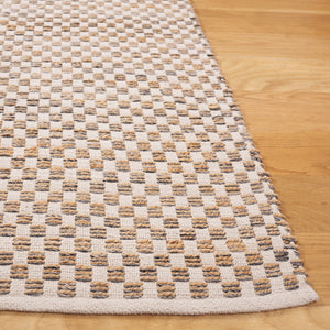 Safavieh Organica Handcrafted Natural Ivory Runner With Subtle Checkerboard, Durable Cotton-Jute Flatweave For Halls 2'-3" x 8'-0" ORG450A-28