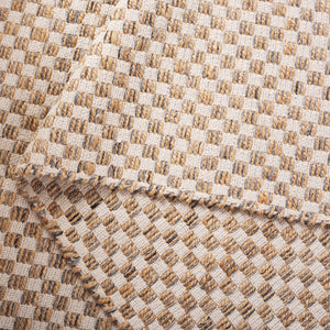Safavieh Organica Handwoven Natural Ivory Checkerboard Rug — Low-Profile Cotton-Jute Flatweave, Eco-Friendly Durable 3'-0" x 5'-0" ORG450A-3