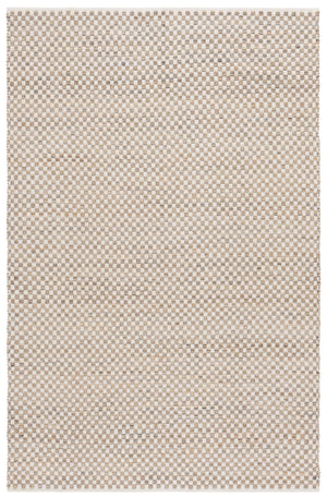 Safavieh Organica Handcrafted Natural Ivory Runner With Subtle Checkerboard, Durable Cotton-Jute Flatweave For Halls 2'-3" x 8'-0" ORG450A-28