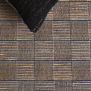 Safavieh Organica Flatweave Area Rug In Natural Navy — Low-Profile, Durable Geometric Texture For Modern Homes 6'-0" x 6'-0" ORG451N-6SQ