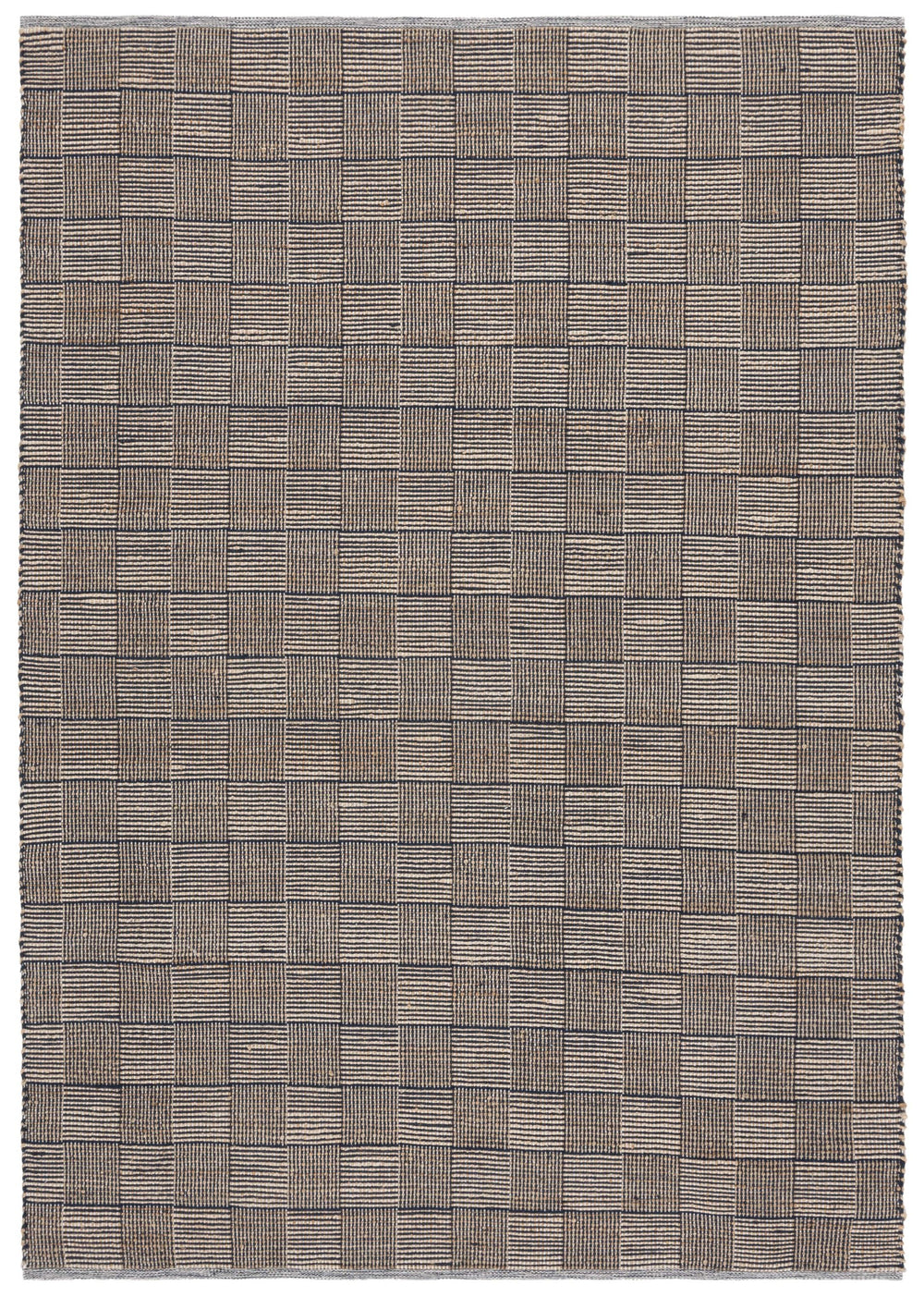 Safavieh Organica Handwoven Runner In Natural & Navy — Flatweave Jute-Cotton Blend, Low Profile, Durable Style 2'-3" x 8'-0" ORG451N-28