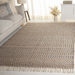Safavieh Organica Handcrafted Flatweave Runner In Natural Black — Low-Profile Geometric Rug With Fringe, Durable Elegance 2'-3" x 8'-0" ORG452Z-28