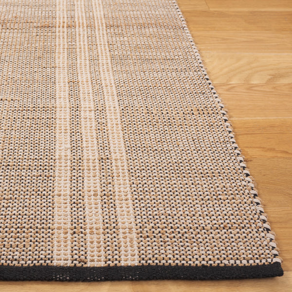 Safavieh Organica Handcrafted Natural Jute Runner With Bold Black Stripes, Flatweave Durable Coastal Charm 2'-3" x 8'-0" ORG453Z-28