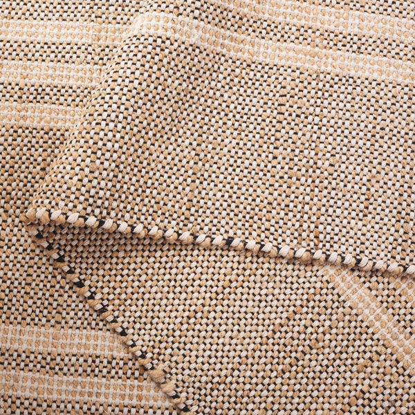 Safavieh Organica Handcrafted Natural Jute Runner With Bold Black Stripes, Flatweave Durable Coastal Charm 2'-3" x 8'-0" ORG453Z-28