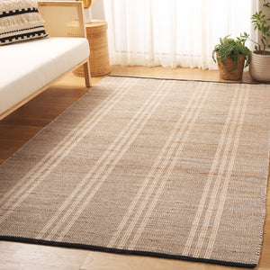 Safavieh Organica Handcrafted Natural Jute Runner With Bold Black Stripes, Flatweave Durable Coastal Charm 2'-3" x 8'-0" ORG453Z-28