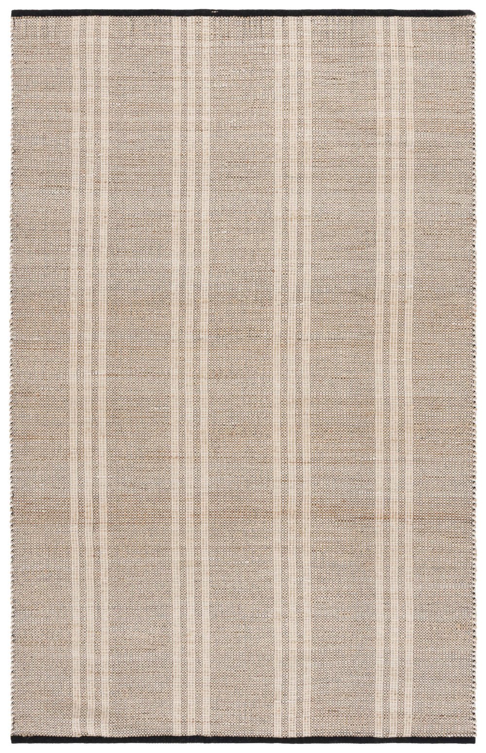 Safavieh Organica Low-Profile Flatweave Area Rug In Natural And Black Tones, 3X5 Ft, Jute-Cotton Blend, Handcrafted In India 3'-0" x 5'-0" ORG453Z-3