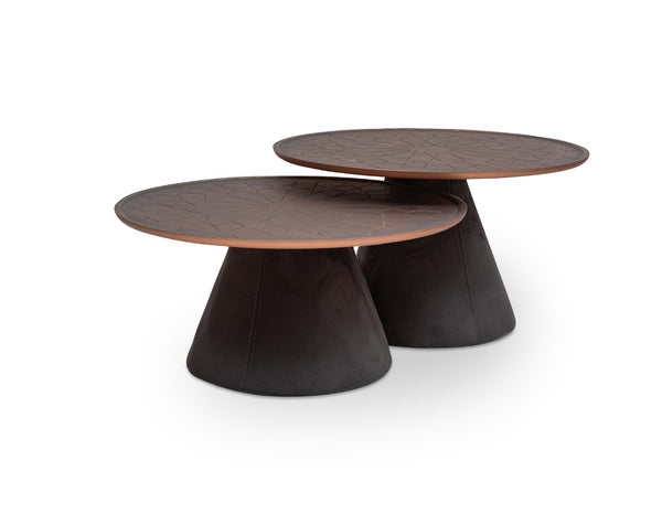 Soho Concept Orion Coffee Table Set Of 2 - Elegant Mdf With Oriental Carvings & Luxurious Nubuck Upholstery   Soho-concept-dining-chair-13845