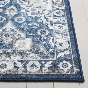 Safavieh Orlando Area Rug Runner - Luxurious Floral Design, Durable & Washable For Stylish Home Decor Blue ,Beige 70% Felt,25% Velvet,5% Laminated Film Orl752m-5