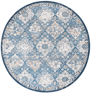 Safavieh Orlando Area Rug Runner - Luxurious Floral Design, Durable & Washable For Stylish Home Decor Blue ,Beige 70% Felt,25% Velvet,5% Laminated Film Orl752m-7r