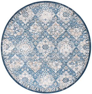 Safavieh Orlando Elegant Power-loomed Area Rug - Luxurious Modern Design With Geometric Patterns For Home Decor Blue ,Beige 70% Felt,25% Velvet,5% Laminated Film Orl752m-8