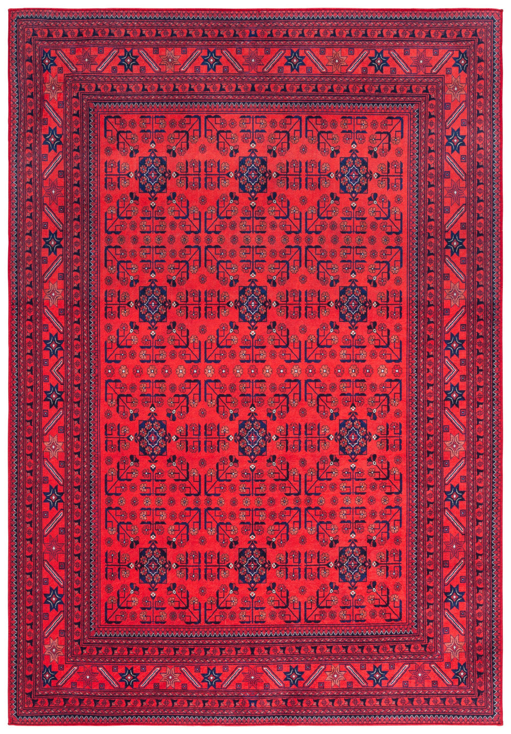 Safavieh Orlando Traditional Turkish Runner Rug With Intricate Patterns And Rich Red-black Color Palette Red ,Black 70% Felt,25% Velvet,5% Laminated Film Orl754q-5