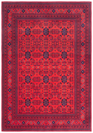 Safavieh Orlando Elegant Oriental Pattern Area Rug - Luxurious Red And Black Design For Timeless Charm Red ,Black 70% Felt,25% Velvet,5% Laminated Film Orl754q-8