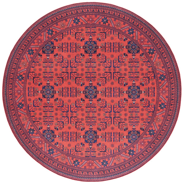 Safavieh Orlando Traditional Turkish Runner Rug With Intricate Patterns And Rich Red-black Color Palette Red ,Black 70% Felt,25% Velvet,5% Laminated Film Orl754q-7r