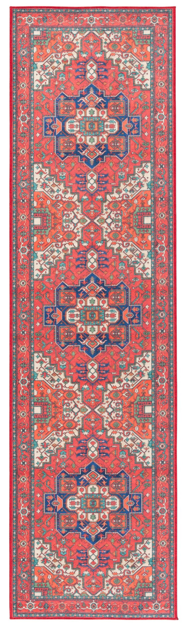 Safavieh Orlando Traditional Runner Rug - Elegant Red And Beige Design, Durable Power-loomed Craftsmanship Red ,Beige 70% Felt,25% Velvet,5% Laminated Film Orl758q-28