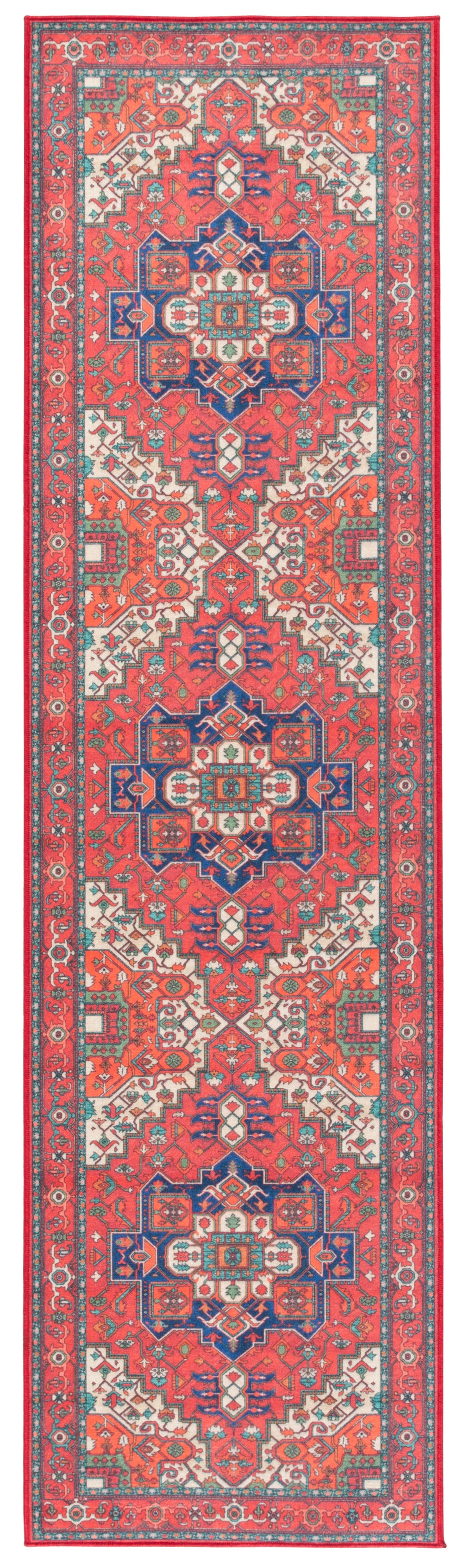 Safavieh Orlando Exquisite Traditional Area Rug In Rich Red And Beige - Timeless Elegance For Any Space Red ,Beige 70% Felt,25% Velvet,5% Laminated Film Orl758q-9