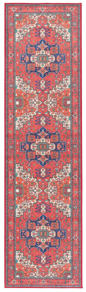 Safavieh Orlando Exquisite Traditional Area Rug In Rich Red And Beige - Timeless Elegance For Any Space Red ,Beige 70% Felt,25% Velvet,5% Laminated Film Orl758q-9