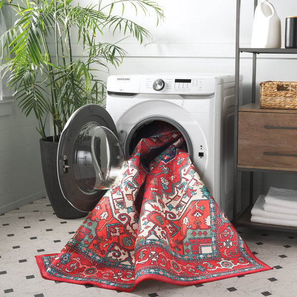 Safavieh Orlando Traditional Runner Rug - Elegant Red And Beige Design, Durable Power-loomed Craftsmanship Red ,Beige 70% Felt,25% Velvet,5% Laminated Film Orl758q-5