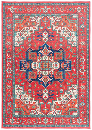 Safavieh Orlando Traditional Runner Rug - Elegant Red And Beige Design, Durable Power-loomed Craftsmanship Red ,Beige 70% Felt,25% Velvet,5% Laminated Film Orl758q-5