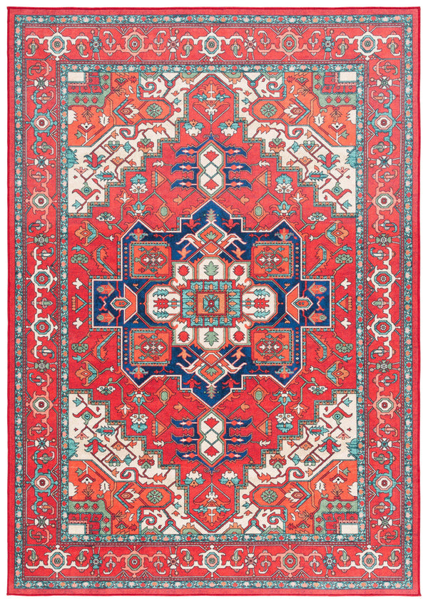 Safavieh Orlando Traditional Runner Rug - Elegant Red And Beige Design, Durable Power-loomed Craftsmanship Red ,Beige 70% Felt,25% Velvet,5% Laminated Film Orl758q-5