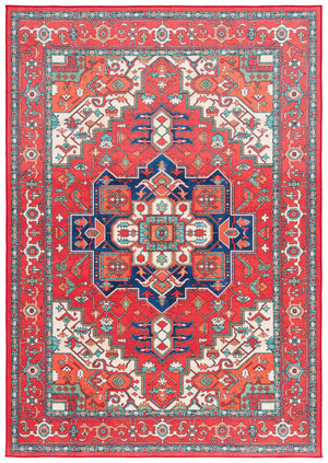 Safavieh Orlando Exquisite Traditional Area Rug In Rich Red And Beige - Timeless Elegance For Any Space Red ,Beige 70% Felt,25% Velvet,5% Laminated Film Orl758q-9