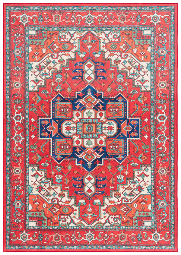 Safavieh Orlando Exquisite Traditional Area Rug In Rich Red And Beige - Timeless Elegance For Any Space Red ,Beige 70% Felt,25% Velvet,5% Laminated Film Orl758q-9