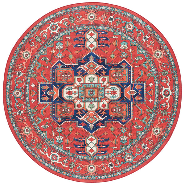 Safavieh Orlando Traditional Runner Rug - Elegant Red And Beige Design, Durable Power-loomed Craftsmanship Red ,Beige 70% Felt,25% Velvet,5% Laminated Film Orl758q-7r