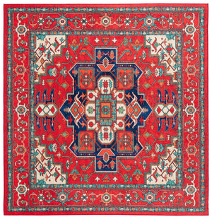 Safavieh Orlando Exquisite Traditional Area Rug In Rich Red And Beige - Timeless Elegance For Any Space Red ,Beige 70% Felt,25% Velvet,5% Laminated Film Orl758q-9