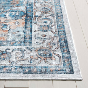 Safavieh Orlando Traditional Area Rug - Elegant Power-loomed Design For Timeless Home Sophistication Blue ,Beige 70% Felt,25% Velvet,5% Laminated Film Orl760m-4
