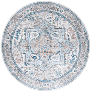 Safavieh Orlando Traditional Area Rug - Elegant Power-loomed Design For Timeless Home Sophistication Blue ,Beige 70% Felt,25% Velvet,5% Laminated Film Orl760m-4
