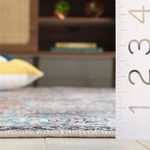 Safavieh Orlando Traditional Runner Rug: Elegant Turkish Design In Warm Hues For Timeless Home Décor Orange ,Blue 70% Felt,25% Velvet,5% Laminated Film Orl764p-5