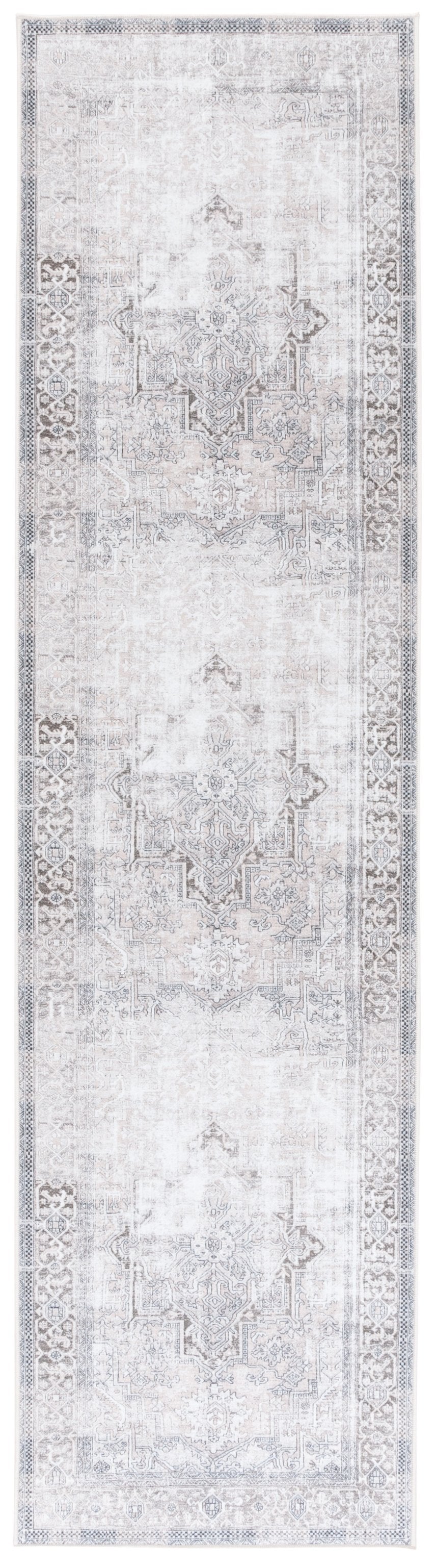 Safavieh Orlando Elegant Power Loomed Area Rug With Timeless Oriental Design For Hallway And Corridor Use Taupe ,Beige 70% Felt,25% Velvet,5% Laminated Film Orl766e-28