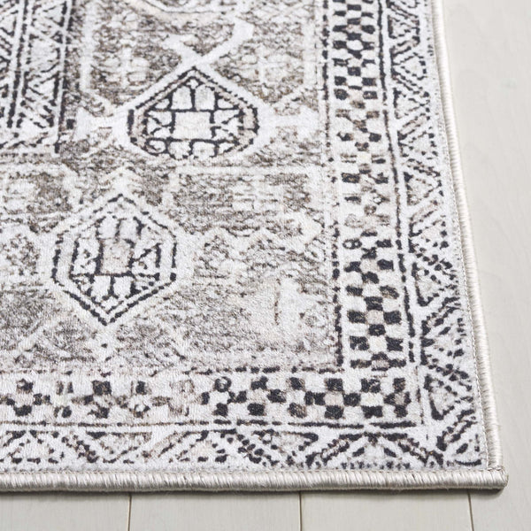 Safavieh Orlando Elegant Power Loomed Area Rug With Timeless Oriental Design For Hallway And Corridor Use Taupe ,Beige 70% Felt,25% Velvet,5% Laminated Film Orl766e-5
