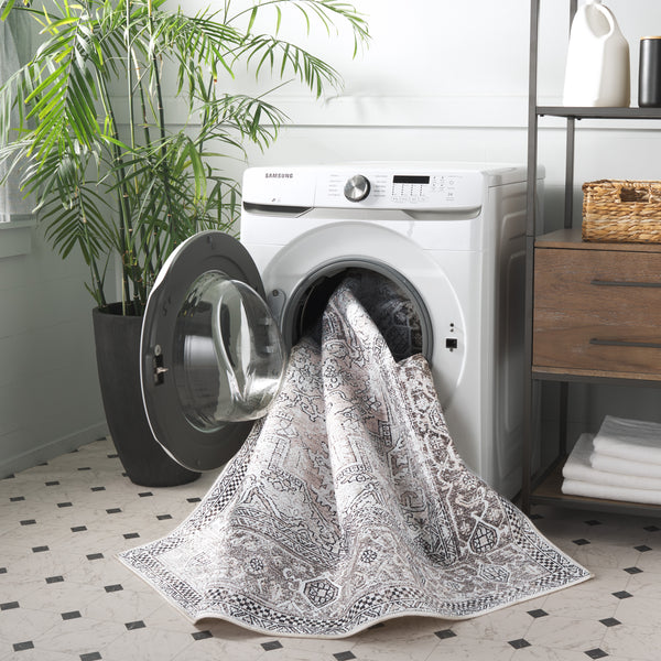 Safavieh Orlando Area Rug - Elegant Taupe & Beige Traditional Design For Timeless Home Decor And Comfort Taupe ,Beige 70% Felt,25% Velvet,5% Laminated Film Orl766e-4