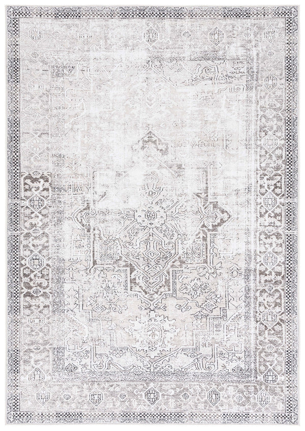Safavieh Orlando Elegant Power Loomed Area Rug With Timeless Oriental Design For Hallway And Corridor Use Taupe ,Beige 70% Felt,25% Velvet,5% Laminated Film Orl766e-5
