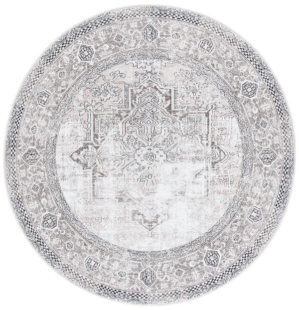 Safavieh Orlando Elegant Power Loomed Area Rug With Timeless Oriental Design For Hallway And Corridor Use Taupe ,Beige 70% Felt,25% Velvet,5% Laminated Film Orl766e-7r