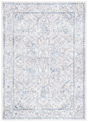 Safavieh Orlando Traditional Runner Rug - Elegant Floral Design In Plush Fabric For Timeless Home Decor Ivory ,Light Blue 70% Felt,25% Velvet,5% Laminated Film Orl770a-5