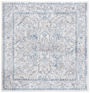 Safavieh Orlando Traditional Runner Rug - Elegant Floral Design In Plush Fabric For Timeless Home Decor Ivory ,Light Blue 70% Felt,25% Velvet,5% Laminated Film Orl770a-7sq