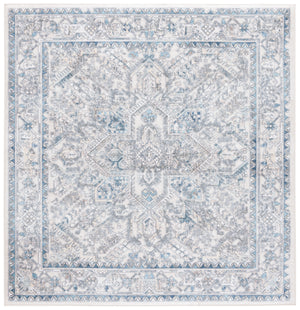 Safavieh Orlando Elegant Traditional Area Rug With Intricate Botanical Design - Durable And Washable Charm Ivory ,Light Blue 70% Felt,25% Velvet,5% Laminated Film Orl770a-8